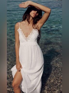 zara cream lace maxi dress Zara Lace Maxi Dress for Sale up to 90% Off: Poshmark